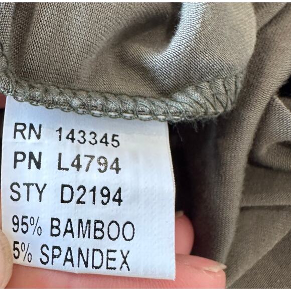 Pinko Olive Green Tunic Top SMALL Oversized Lagenlook Minimalist Dress Designer - Picture 5 of 5